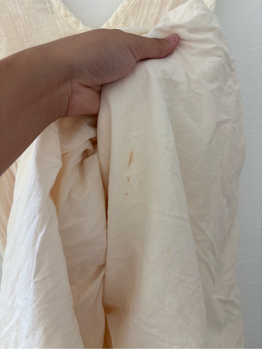 Quince 100% organic cotton gauze tiered maxi dress in vintage cream - Picture 8 of 10